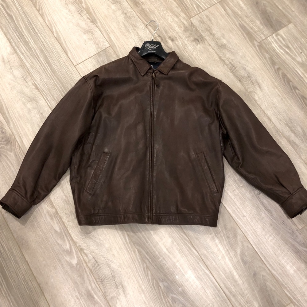 Men’s Polo Ralph Lauren Leather Coat